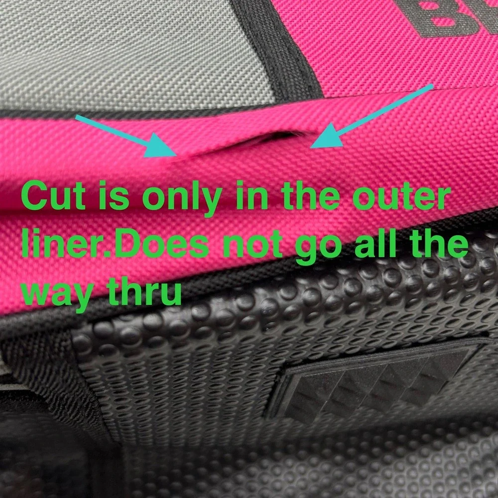Brubaker Ski Boot‎ Bag Pink Gray Backpack Straps Winter Sports Gear Carrier
